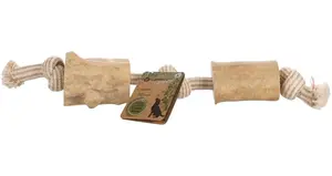 Tahací lano a dřevěné kostky kávovníku Flamingo - L