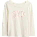 GAP V-FRCH LS LOGO TEE Dětské tričko, bílá, velikost 3Y