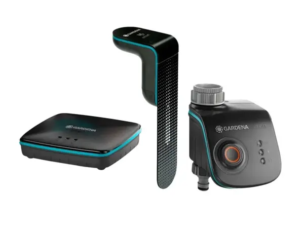 Gardena Smart System - Sada zavlažovací a centrální jednotky Smart a senzoru půdní vlhkosti 19202-20