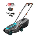Gardena - 18V AKU sekačka na trávu PowerMax, záběr 32 cm, 1x aku Li-Ion 4,0 Ah, nabíječka 14632-20