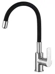 Aqualine Lore - Dřezová baterie s flexibilním ramenem, černá/chrom 1106-70
