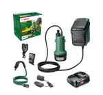 Bosch Zahradní technika - 18V AKU čerpadlo, 1x aku 2,5 Ah Li-Ion, nabíječka 06008C4202