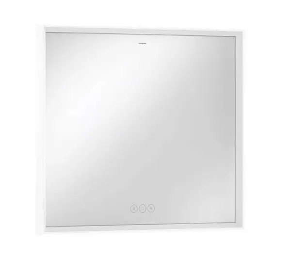 Hansgrohe Xarita E - Zrcadlo s LED osvětlením a vyhříváním, 80x70 cm, dotykový senzor, matná bílá 54987700