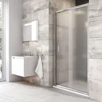 Ravak Blix - Sprchové dvere BLDP2-110, 107-111 cm, lesklý hliník/sklo Grape 0PVD0C00ZG