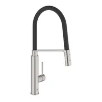 Grohe Concetto - Drezová batéria s flexibilným ramenom a prepínačom, supersteel 31491DC0