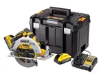 DeWALT Nářadí - 18V AKU kotoučová pila, 2x aku 5,0 Ah POWERSTACK, nabíječka DCS573H2T