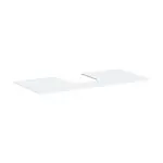 Hansgrohe Xevolos E - Doska pod umývadlo, 118x55 cm, výrez uprostred, matná biela 54210700