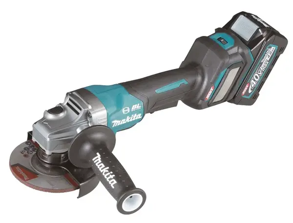 Makita Nářadí - 40V AKU úhlová bruska 125 mm, 2x aku Li-ion XGT 4,0 Ah, nabíječka GA029GM201