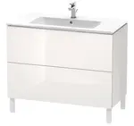 Duravit L-Cube - Umývadlová skrinka 86x102x48 cm, 2 zásuvky, lesklá biela LC662702222