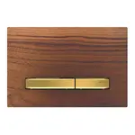 Geberit Sigma50 - Ovládacie tlačidlo na 2 množstvá splachovania, orech americký/mosadz 115.672.JX.2