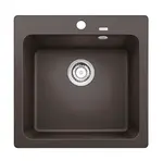 Blanco Naya 5 - Silgranitový drez, 52x51 cm, kávová 526585