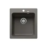 Blanco Naya 45 - Silgranitový drez, 51x47 cm, sivá vulkán 527309