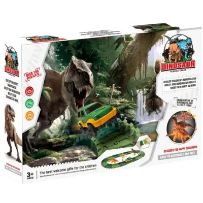 Variabilní dráha s dinosaury 100 dílů