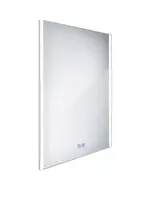 Nimco Zrcadla - Zrcadlo s LED osvětlením, 60x80 cm, dotykový senzor, hliník ZP 11002VX