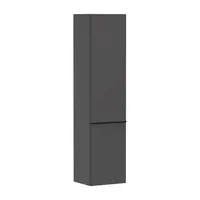 Hansgrohe Xelu Q - Vysoká skrinka 40x165x35 cm, 2 dvierka, pánty vpravo, matná sivá/matná čierna 54140670