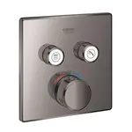 Grohe Grohtherm SmartControl - Termostatická batéria pod omietku s 2 ventilmi, Hard Graphite 29124A00