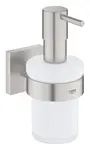 Grohe QuickFix Start Cube - Dávkovač mydla s držiakom, sklo/supersteel 41098DC0
