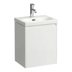 Laufen Lani - Umývadlová skrinka, 44x34x52 cm, 1 dvierka, pánty vpravo, biela H4035021122611