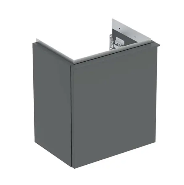 Geberit iCon - Umývadlová skrinka, 37x42x28 cm, 1 dvierka, pánty vľavo, lávová 502.301.JK.1