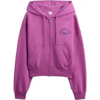 GAP V-LOGO ABV HIGH RIB FZ Dámska mikina, fialová, veľkosť