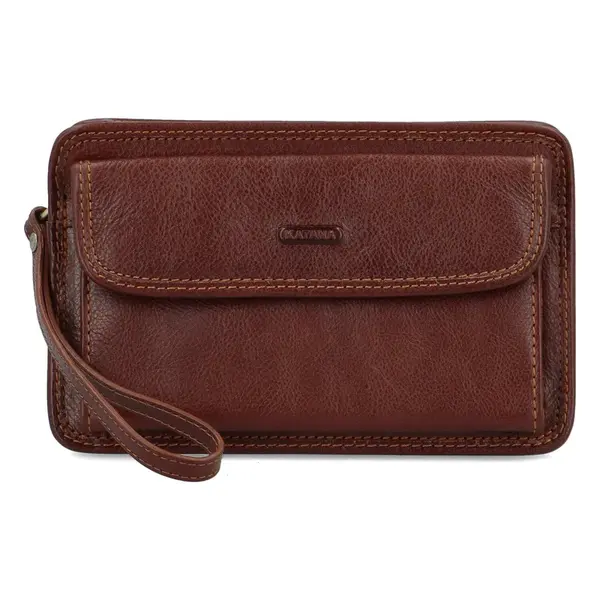 Pánské kožené etue hnědé - Katana Ruxel