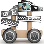 J'ADORE Drevená skladačka policajné auto
