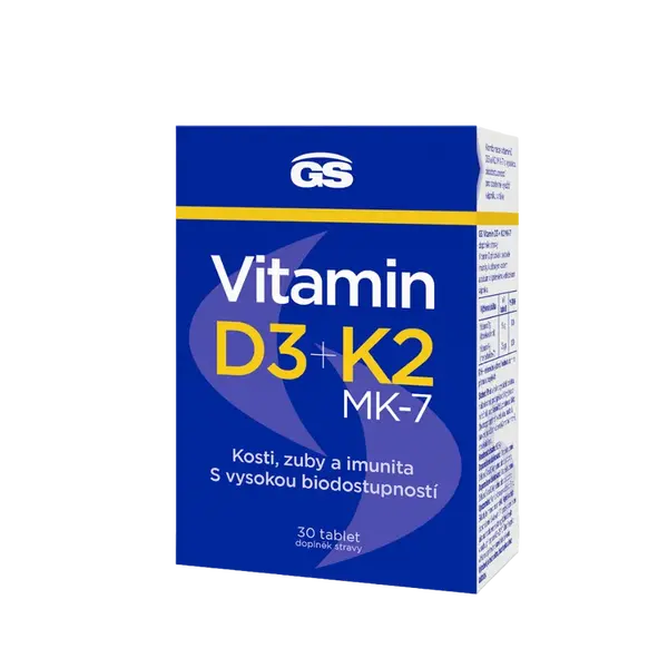 GS Vitamin D3 + K2, 30 tablet