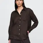 GAP Lněná oversize košile Big Shirt - Dámské