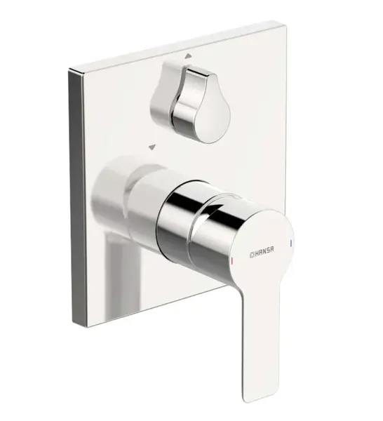 Hansa Ligna - Vanová baterie pod omítku, s přepínačem pro 2 výstupy, chrom 83853513