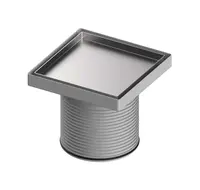 Tece TECEdrainpoint S - Rám pro mřížku s nástavcem, 15x15 cm, nerez 3660011