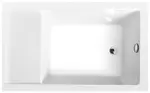 Polysan Vany - Sedací vana JAZZ, 120x75x39 cm, bílá 72913