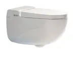 Kludi CleanTronic - Elektronický bidet s keramikou a dálkovým ovládáním, Rimless, Spiralflush, lesklá bílá 16WCW0143