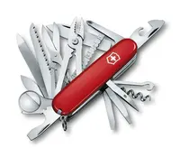 VICTORINOX - Střední kapesní nůž Swiss Champ, 33 funkcí, červená 1.6795