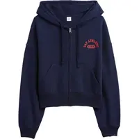 GAP V-LOGO ABV HIGH RIB FZ Dámská mikina, tmavě modrá, velikost