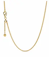 Pandora Elegantní pozlacený řetízek Pancer Shine 368638C00-60