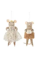 Vánoční dekorace Bloomingville 13 x 23 x 9 cm 2-pack