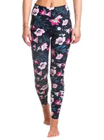 Meatfly dámské termo legíny Jenna Hibiscus | Květy | Velikost XL