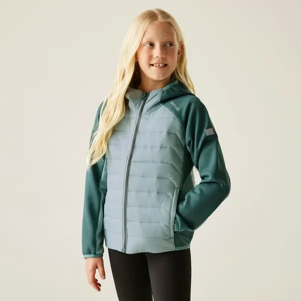 Dětská hybridní bunda regatta kielder ix tmavě tyrkysová 110-116