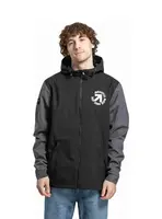 Meatfly pánská street bunda Finn Black / Grey | Černá | Velikost XXL