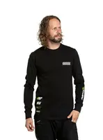 Meatfly pánské tričko s dlouhým rukávem Appex Black | Černá | Velikost XL | 100% bavlna