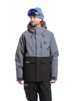 Meatfly pánská SNB & SKI bunda Vertigo Dark Grey / Black | Černá | Velikost L