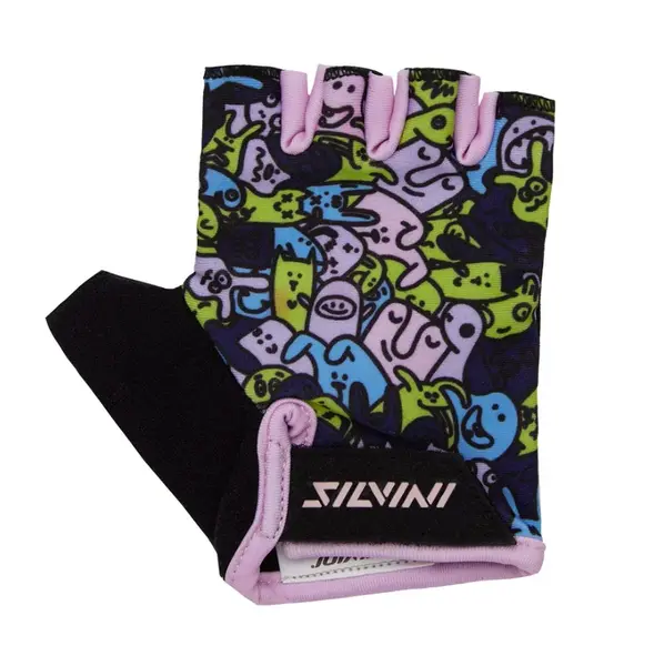 Dětské cyklo rukavice silvini locri růžová 9-10