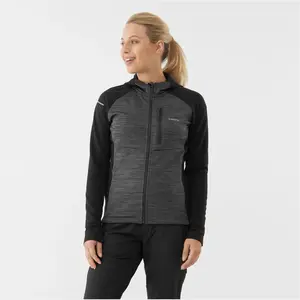 Dámská funkční mikina viking delmore černá/šedá  m