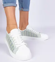 Gemre Green women's fabric sneakers Bellisio