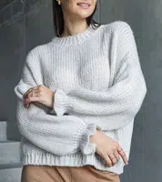 Gemre Beige asymmetric sweater Castia