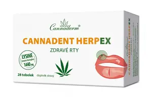 Cannaderm Cannadent HerpEX zdravé rty 28 tob.