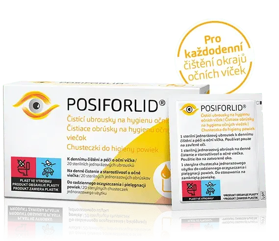 POSIFORLID Čistící ubrous.na hyg.očních víček 20ks