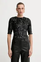 Body Bardot čierna farba, jednofarebné, 60116TB