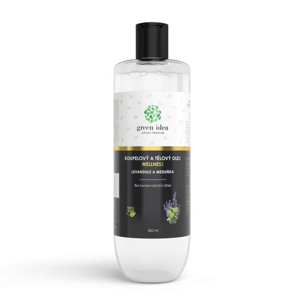 Levanduľa a medovka – kúpeľový a telový olej 500 ml – Green idea