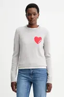 Kašmírový svetr FROM FUTURE dámský, růžová barva, WPR01195